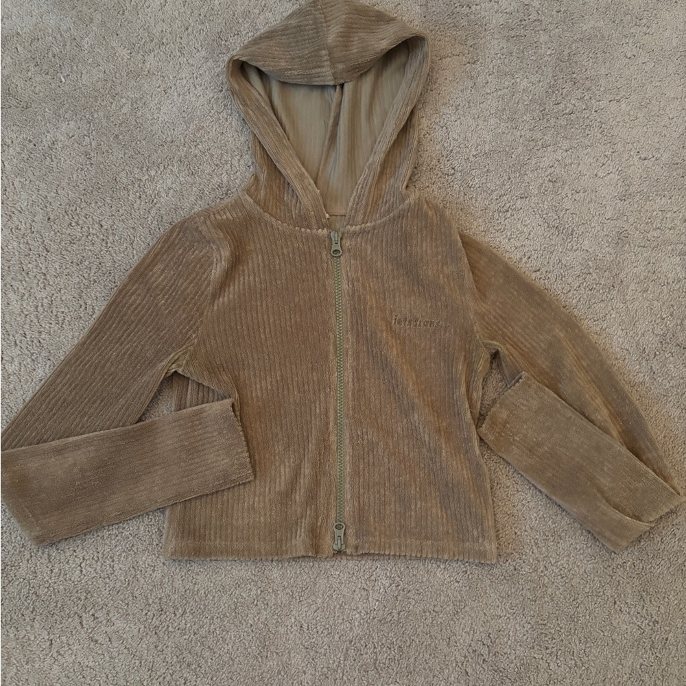 Urban Outfitters Crop Zip Up Hoodie